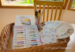 Homeschool art is really fun. Kids feel special when you display their artwork.