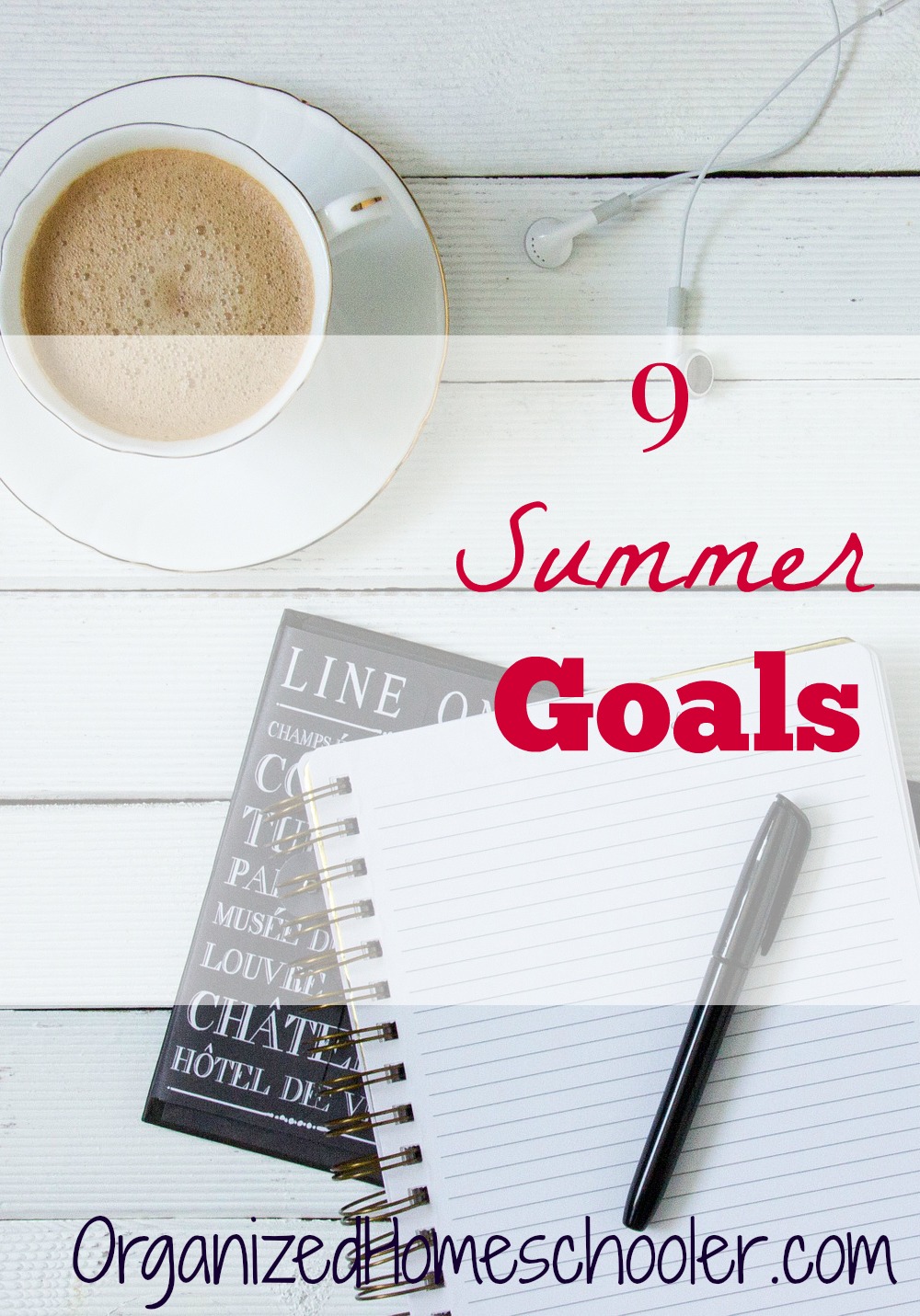 I have 9 goals this summer! I need to prepare my homeschool and my home for fall while having fun!