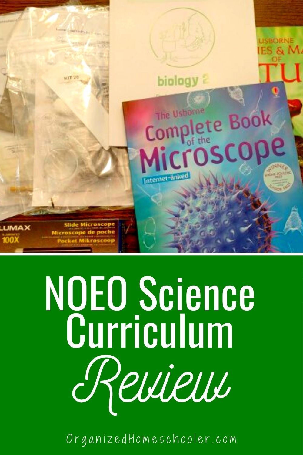 NOEO Science Review with books and lab kits