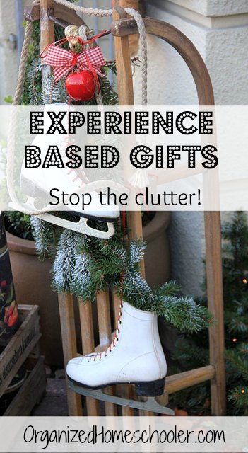 Experience based gifts are a fantastic way to stop the Christmas clutter!