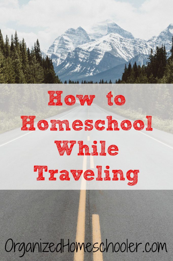 Do you go on vacation during the school year? Check this post out to see how to homeschool while traveling. The learning doesn't need to stop just because you are not home!