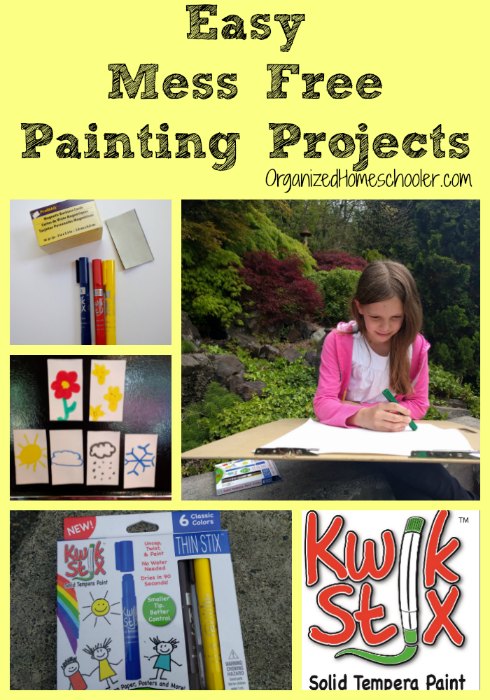 Thin Stix are a way to have mess free painting activities! Check out these kid friendly easy craft projects. @KwikStixpaint/boards