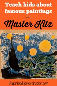 Teach kids about famous artists with Master Kitz. Check out the van Gogh art kit for kids