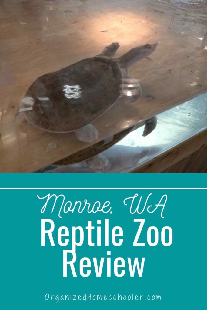 Monroe Wa Reptile Zoo Review written below a two headed turtle