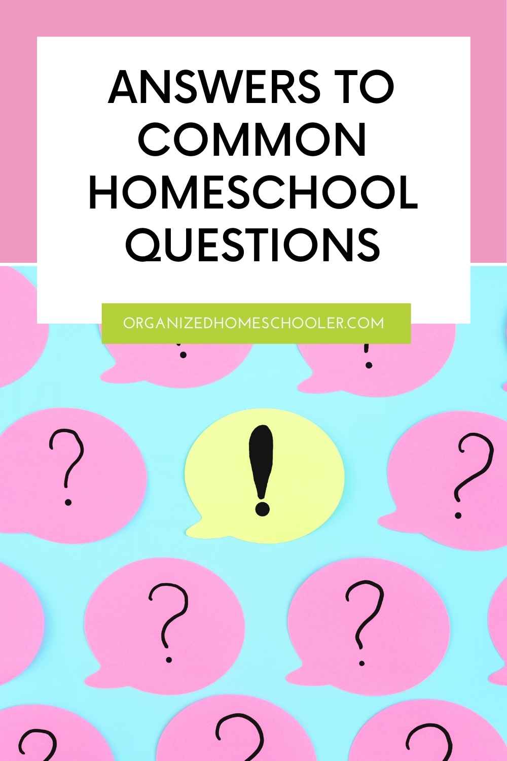 Answers to Common Questions About Homeschooling